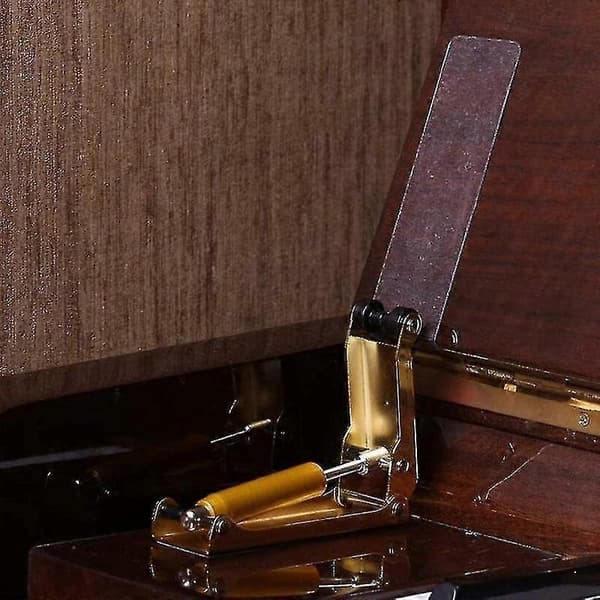 Pianolock i legering, långsam mjuk stängning, fallskydd, hydrauliskt tryck, fallbrädesaccelerator, tillbehör guld