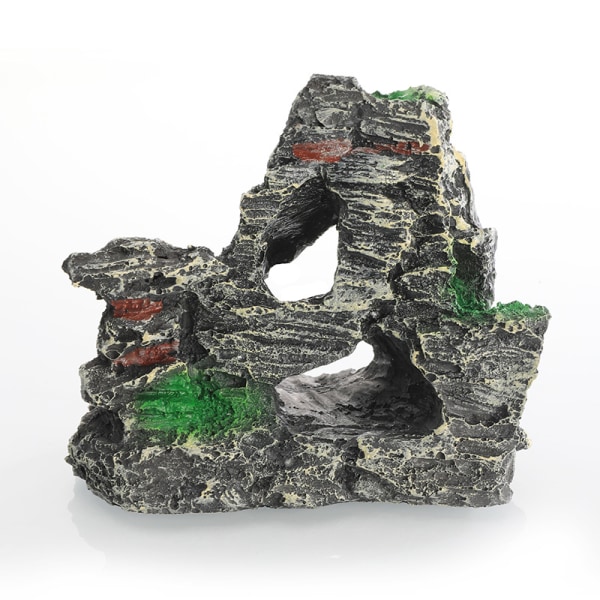 Akvarium dekoration landskabshold resin rockery akvarium simulering resin rockery (2.10*5.5*10cm),