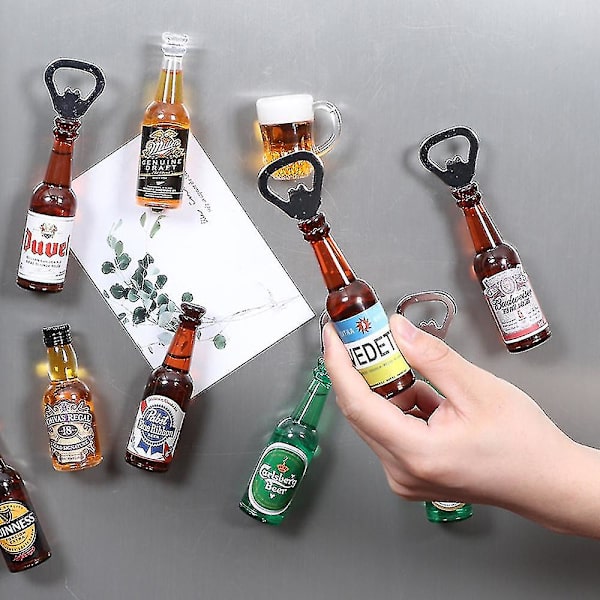 Magnetisk Ölflasköppnare - Ölflaska Bar Kyl Dekoration