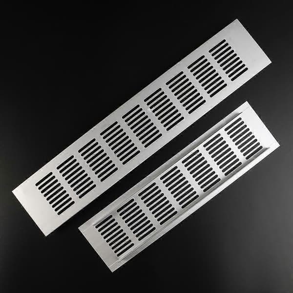Luftventil Aluminium Ventilationsdæksel Flere Størrelser Åndbar Luftventil 25cm Sølv
