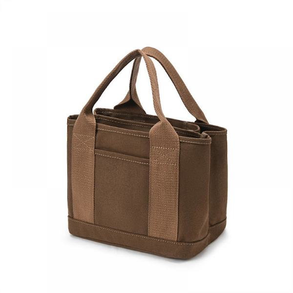 Lunchväska Japansk Stil Bento Lunch Bärväskor Termisk Lunchväska Handväska Canvas Shopping Bag A916-335 brown