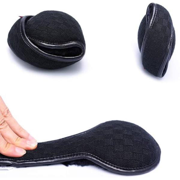 Vinteröronmuffar, stickade ullöronmuffar för män och kvinnor,