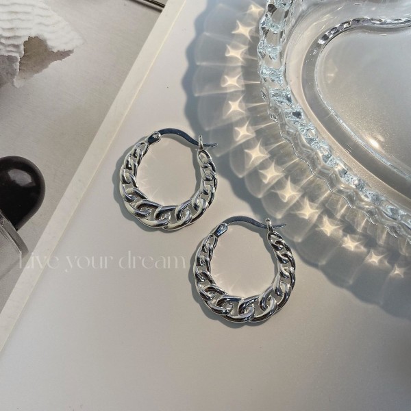 Ear Clipbeads Silver Fashion Jewelry Ac5160