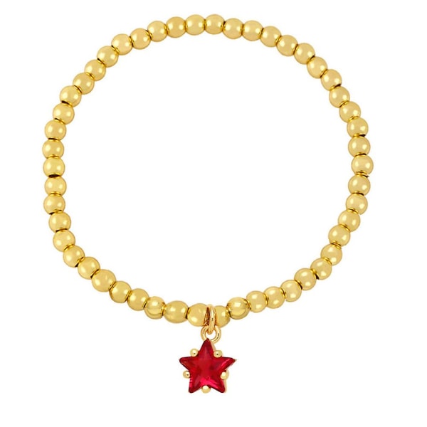 Armbånd Vintage Zircon Star Fashion Jewelry Ac8494 Pink