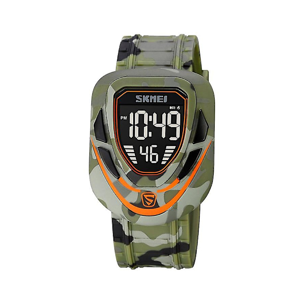 Herrar Mode Utomhus Sport Multifunktion Alarm 5 Bar Vattentät Digital Klocka 1833
