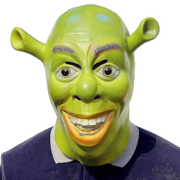 Masque Dhalloween Shrek Latex Mask Party Maskerade Spoof Film Party Kostyme rekvisitter