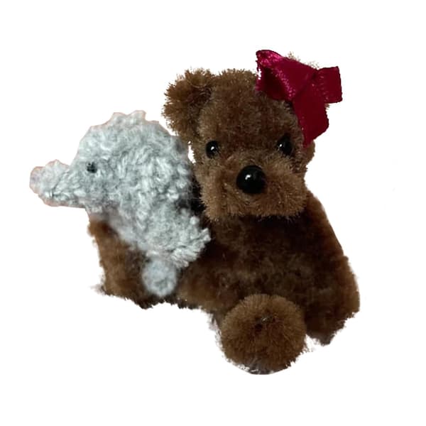 2023 Miniature Teddybjørne Tiny Ed 3.9in Håndlavede Dukker Gaver Brown