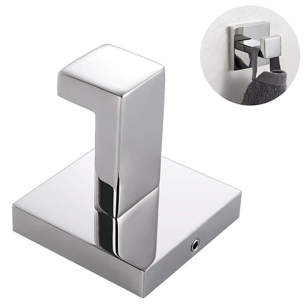 Håndklædekrog i rustfrit stål, håndklædeholder til håndklæder, badekåber Mirror light