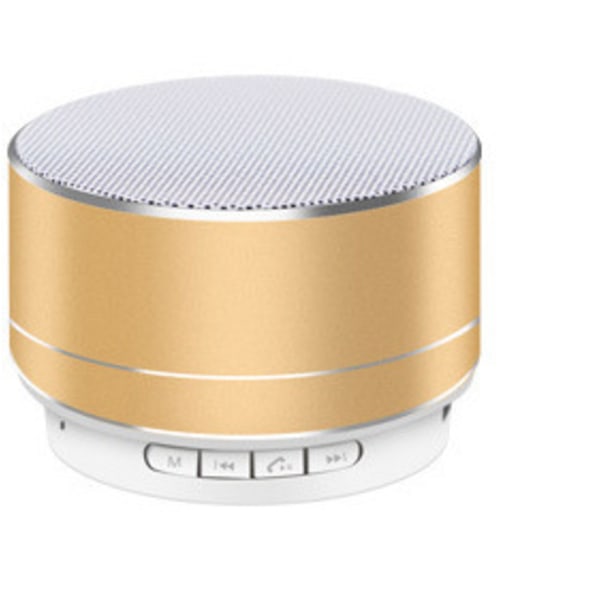 Mini Bluetooth högtalare Liten Bluetooth högtalare Guld (tråd + paket) golden