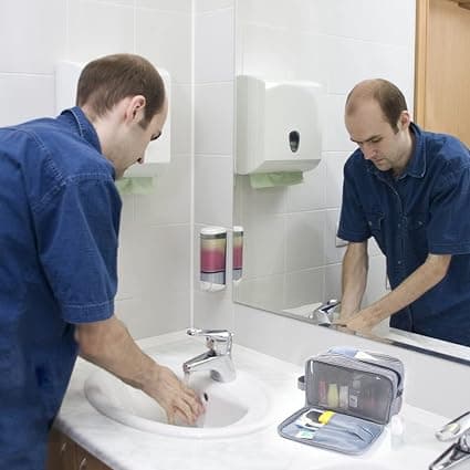 1 st Grå Necessär för Män, Resenecessär, Våt