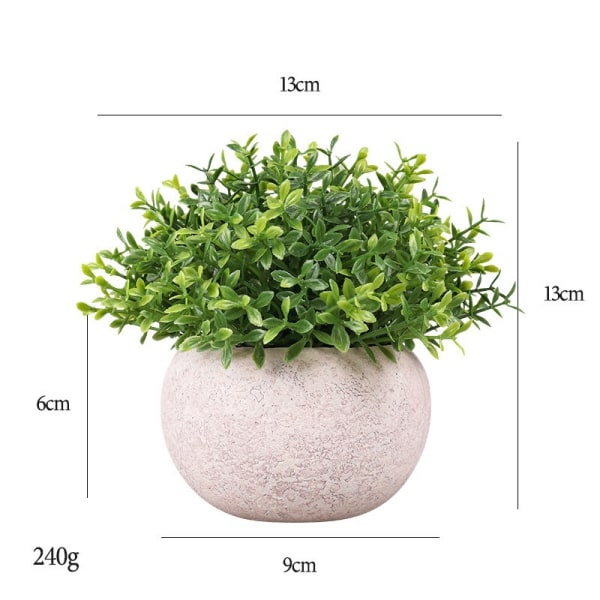 Simulated green plants Nordic style home office decoration potted green plants (four-leaf clover potted plants)