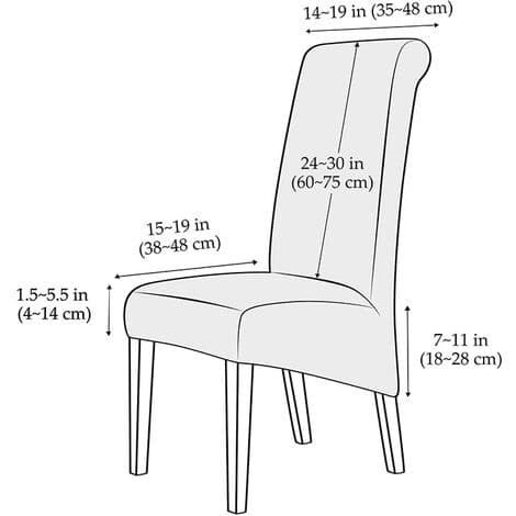 Stora Stretch Jacquard Matstolsöverdrag (Beige1, 2 stycken)