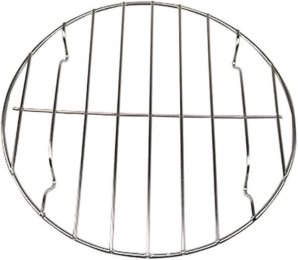 Rund kokegrill i rustfritt stål, 22 cm