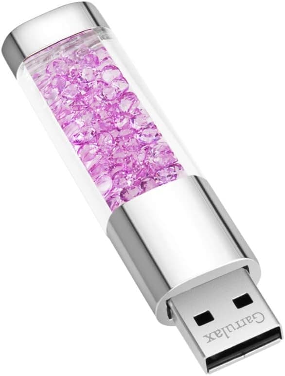 Høyhastighets metallbil U Disk Krystalllilla (32 GB)