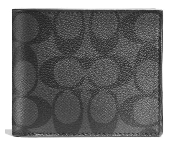 Signatur Canvas Charcoal/Sort Bifold ID-pung