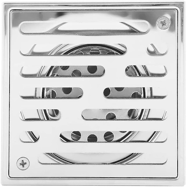 Kvadratisk Gulvafløb, Rustfrit Stål Let At Rengøre, God Filtrerings Effekt, Gulvafløb Til Badeværelse, Garage, Køkken (110 * 110mm (Stor Kaliber Model