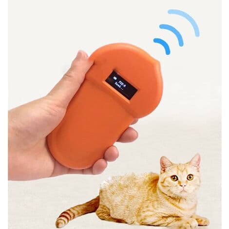 134,2 kHz Mikrochip-Scanner til kæledyr Mikrochip-Scanner Lavfrekvens Digital Scanner til Kat og Hund Show