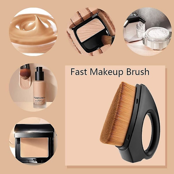 Foundationborste, Foundationborste för flytande foundation, Makeupborstar för felfri basmakeupfinish