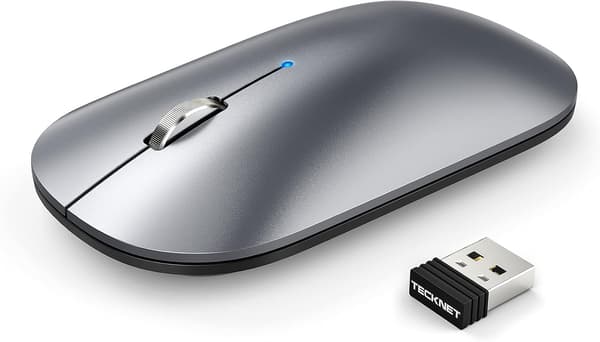 1 stk Oppladbar Bluetooth-mus, 4000 DPI Tre Moduser, Lydløs