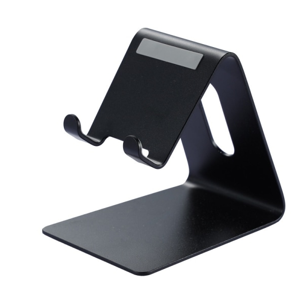 Mobiltelefonstativ Aluminiumslegering Desktop Metal Stander (sort),
