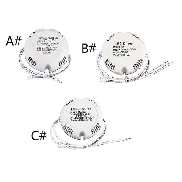 Cirkulær Led Strømforsyning Driver Transformer Ac180-260v Led Driver Til Lampe-YUHAO C