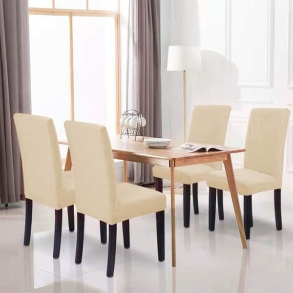 2 st Stolskydd Universal Stretch Matbordsskydd (Beige)