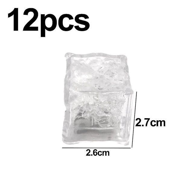 (12 Pak) Lysende LED-Isbiter