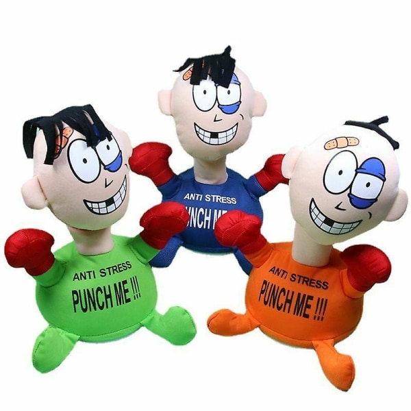 Punch Me Soft Stuffed Anti Stress Electric Plyschleksaker Doll Electric To Green