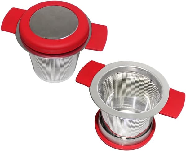 18/8 Rustfrit Stål Te-Infuser, Stor Kapacitet & Dobbelt