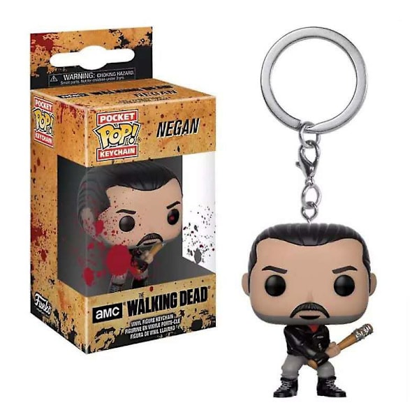 The Walking Dead Nøglering Moive Figur Figur Samleobjekt Tegneserie Taske Nøglering Vedhæng Taske Ornament Gave A