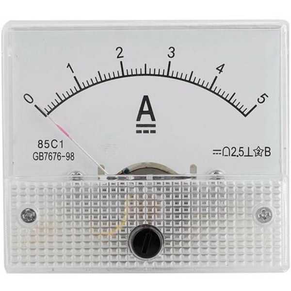 DC 85C1 Analog Strøm- og Spændingsmåler, Analog Strøm- og Spændingsmåler (5A Amperemeter) Fonepro