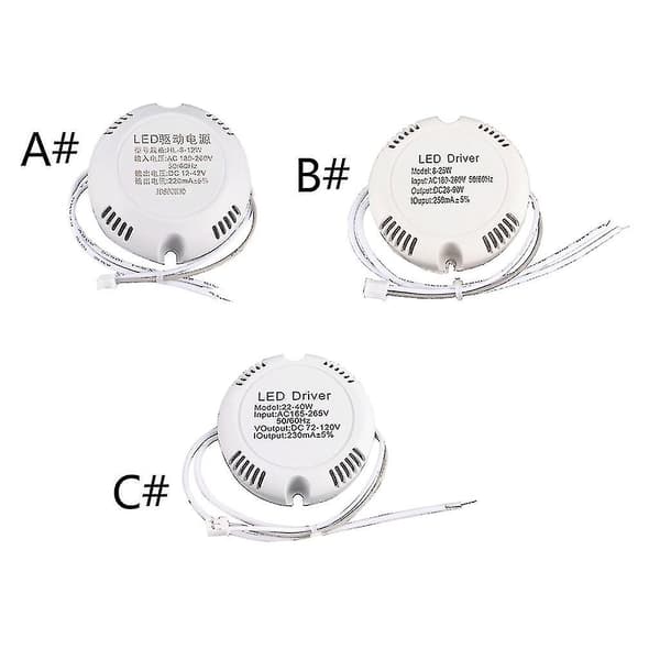 Sirkulær LED Strømforsyning Driver Transformator Ac180-260v LED Driver For Lampe C