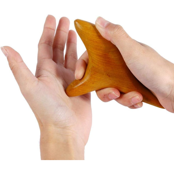 1 st Sandelträ Gua Sha Bräda Triangeltyp Gua Sha bit