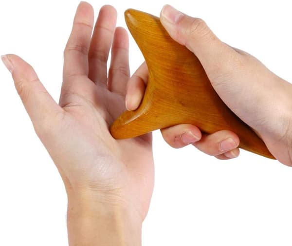 1 stk. Sandeltre Gua Sha Brett Triangel type Gua Sha stykke