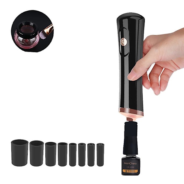 Elektrisk sminkborste rengöring Super Snabb Spin Cleaner & Torktumlare Automatisk Makeup Rushes Rengöringsverktyg Lämplig för de flesta sminkborstar