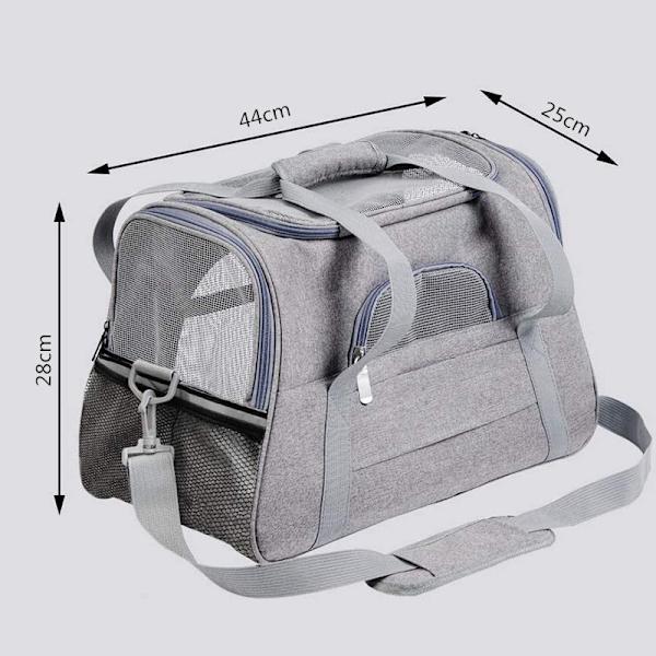 Foldbar Vaskbar Kattebæretaske - Sort (44*28*25CM) til Kat