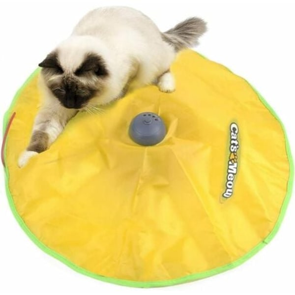 Automatic Cat Toy Games Interactive Rotating Kitten Toy Catch Moving Mouse