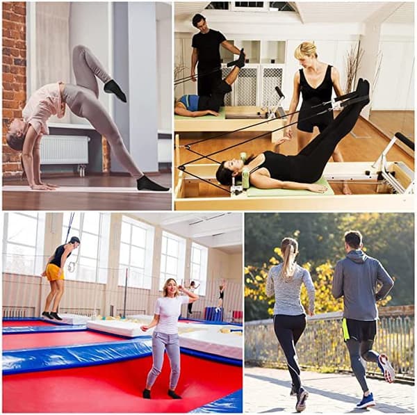 5 Par Ikke-Skridsikre Pilates, Ankelsokker til Dans, Ballet