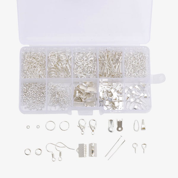 DIY Örhängetillbehör Örhänge Material Pärlor Materialpaket Handgjorda Smycken Tillbehör - Vit