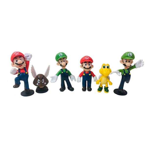18 kappaleen Super Mario -figuurisetti