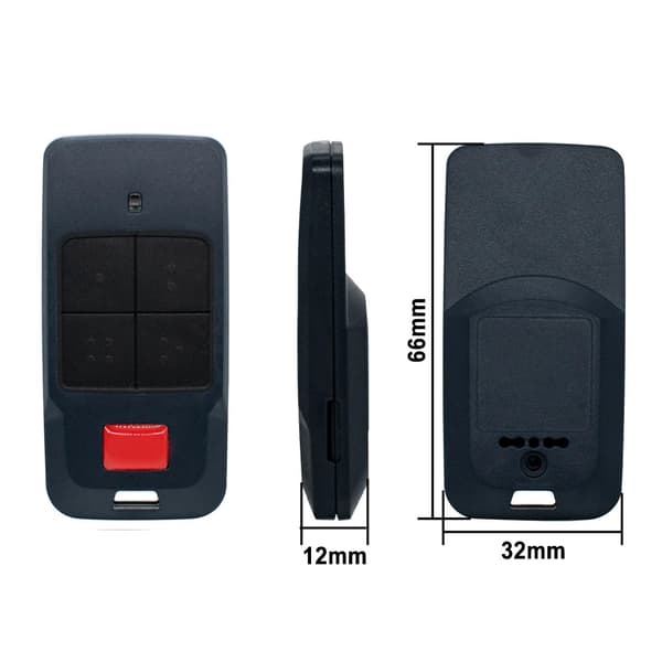 3 garageportssendere kompatible med BFT MITTO COOL C4 433MHz Version, Rolling Code-kodning, Universal fjernbetjening til garageporte