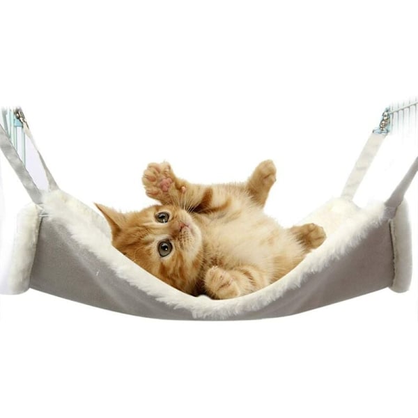 Hängmatta för husdjur Katt Hängmatta Mocka Kanin Sammet (Small: 38*33CM),