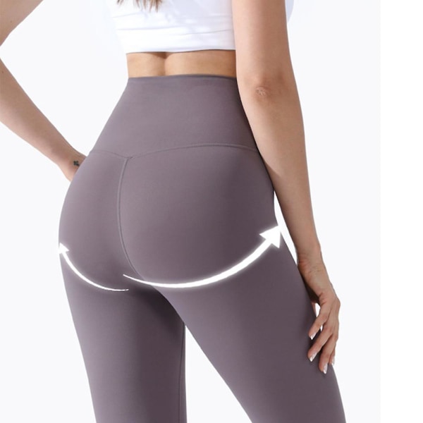 Jooga-housut Naked High Waist Honey Hip Tight - Lanseeratut Hip Fitness - Korkean vyötärön venyvät hikoilevat kompressiotreenihousut