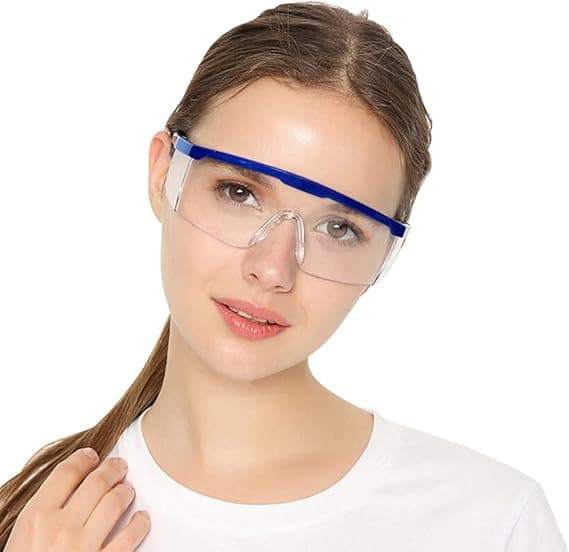 Skyddsglasögon, 2 st Anti-im Glasögon Blå Ramar UV-skydd