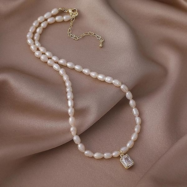 Halsband Vintage Oregelbunden Barockpärla Flickors Mode Smycken Ac3314 A684