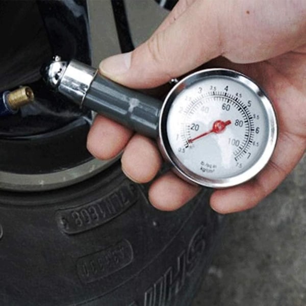 Däcktrycksmätare, Bärbar 100 Psi Däcktrycksmätare Lastbilsdäcktrycksmätare A