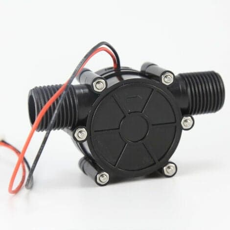 Hydroelektriskt vattenflödespump DIY-generator, 12V