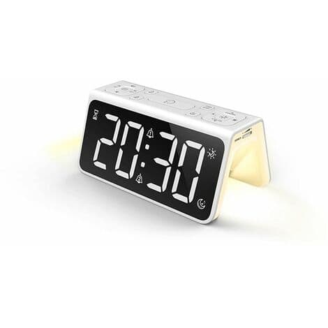 Digital väckarklocka med nattlampa
