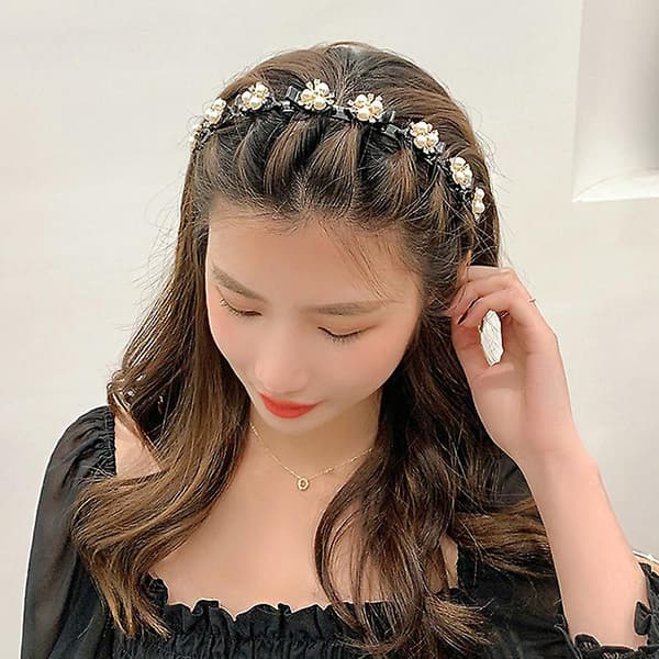 Højkvalitets Mode Koreansk Elegant Perle Pandebånd 13