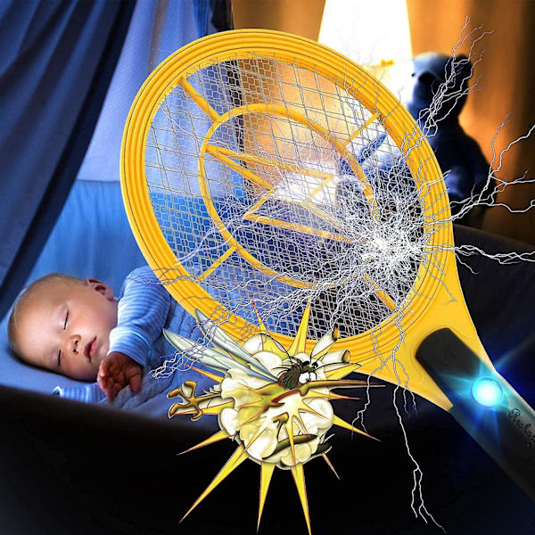 Elektrisk Myggracket (USB Laddningsbart), Effektiv Myggdödare, Insektsdödare Med Trippelskiktsnät, För Utomhus Och Inomhus